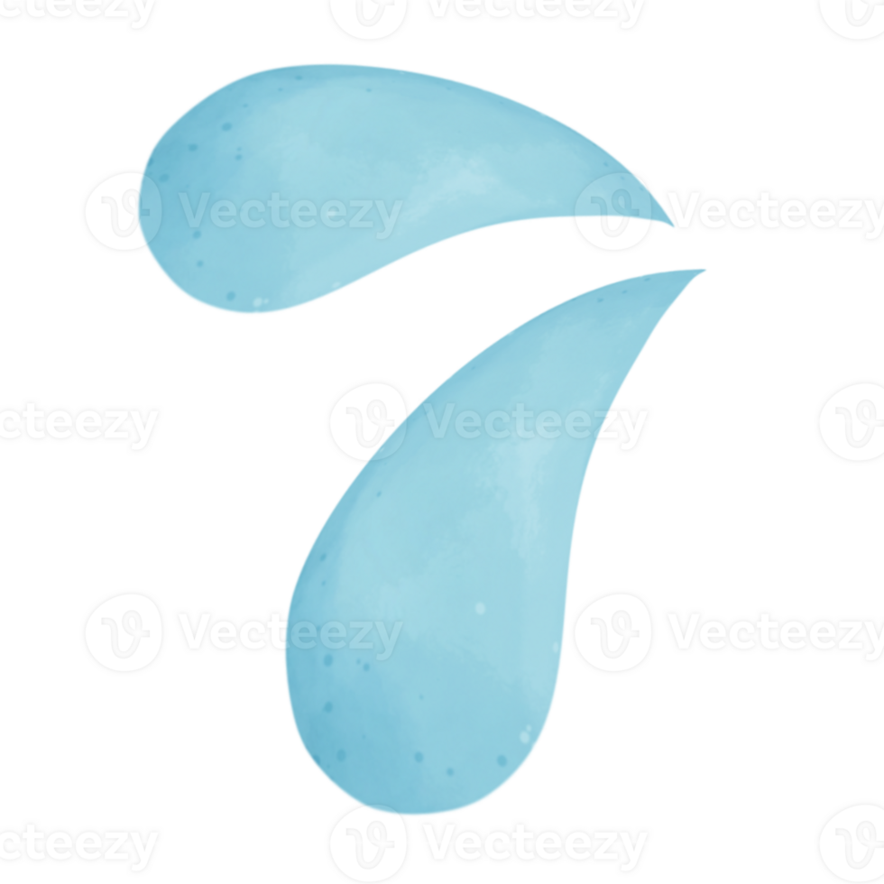 Cartoon water drop png