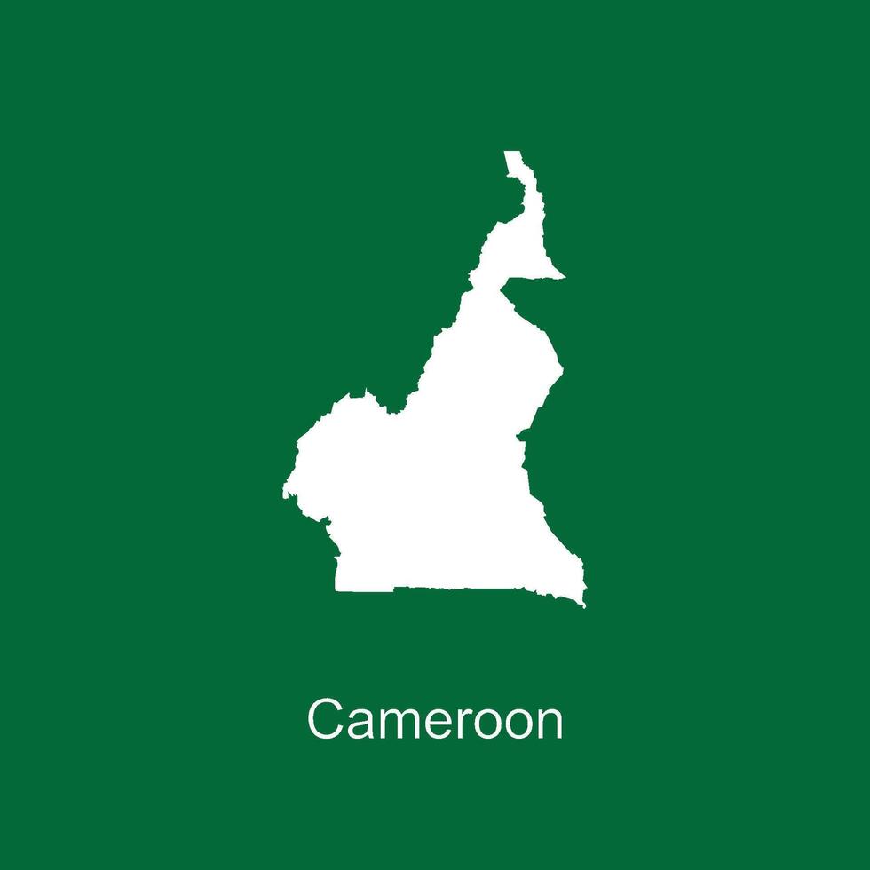 Cameroon map icon vector