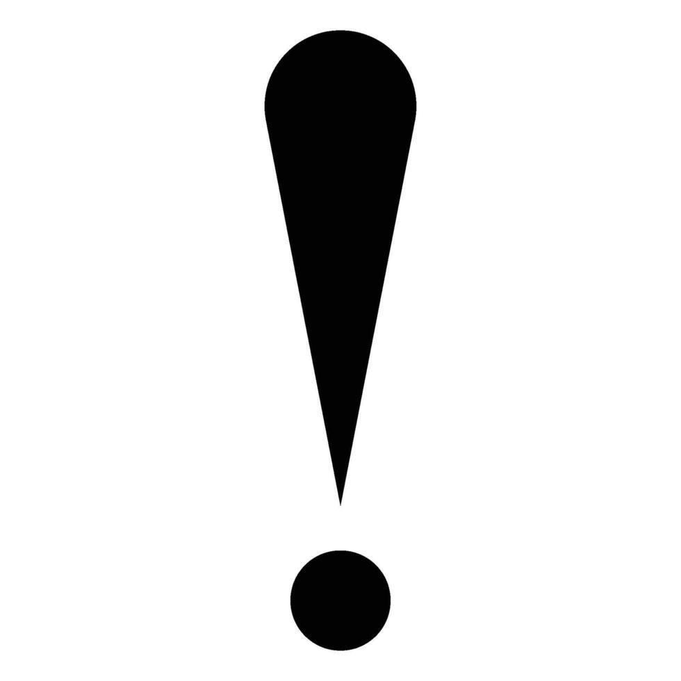 exclamation mark icon vector