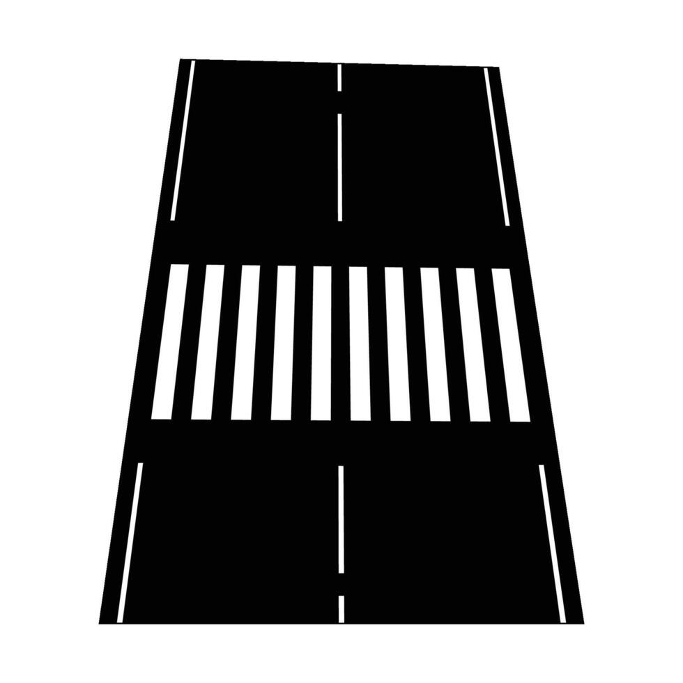 road crossing icon vector