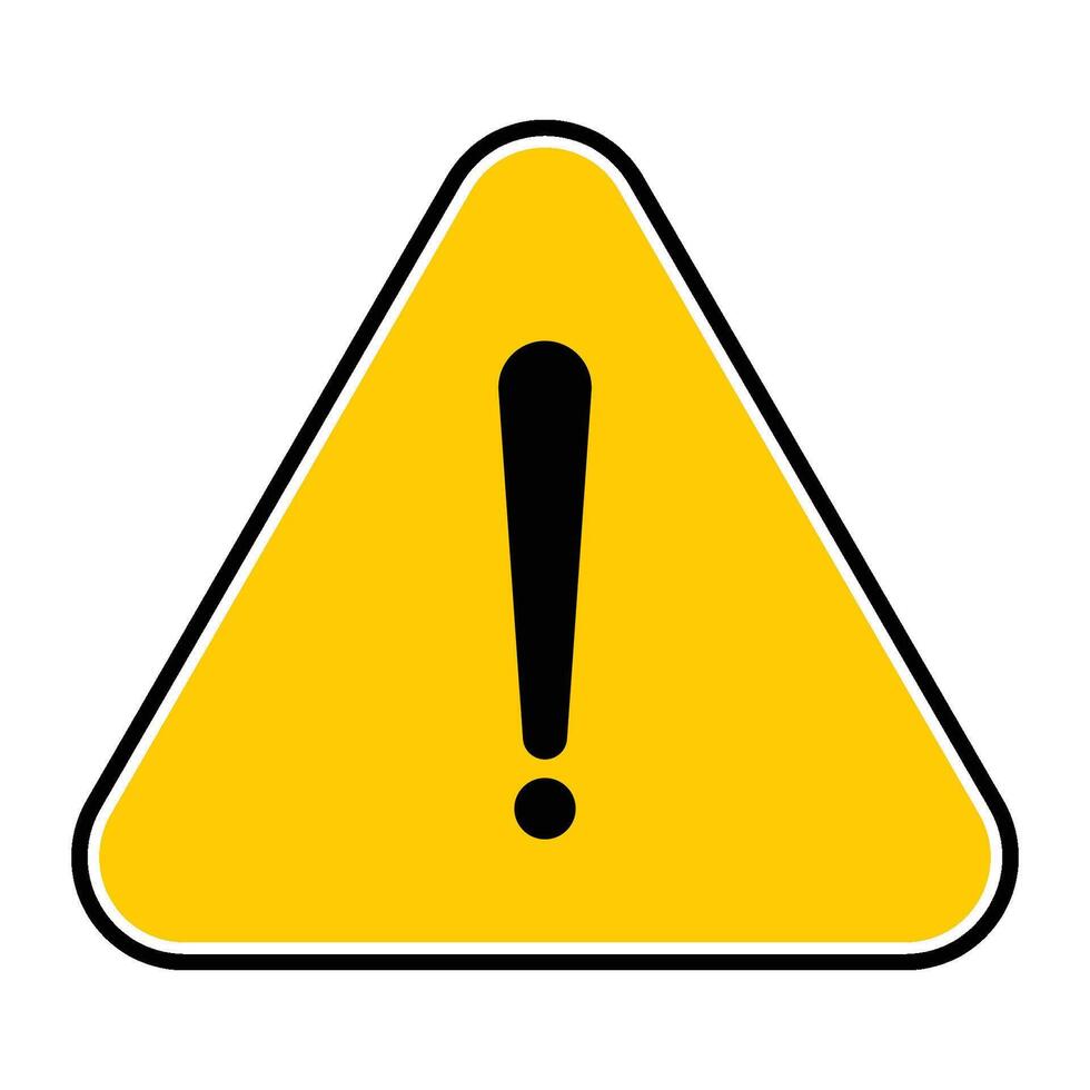 exclamation mark icon vector