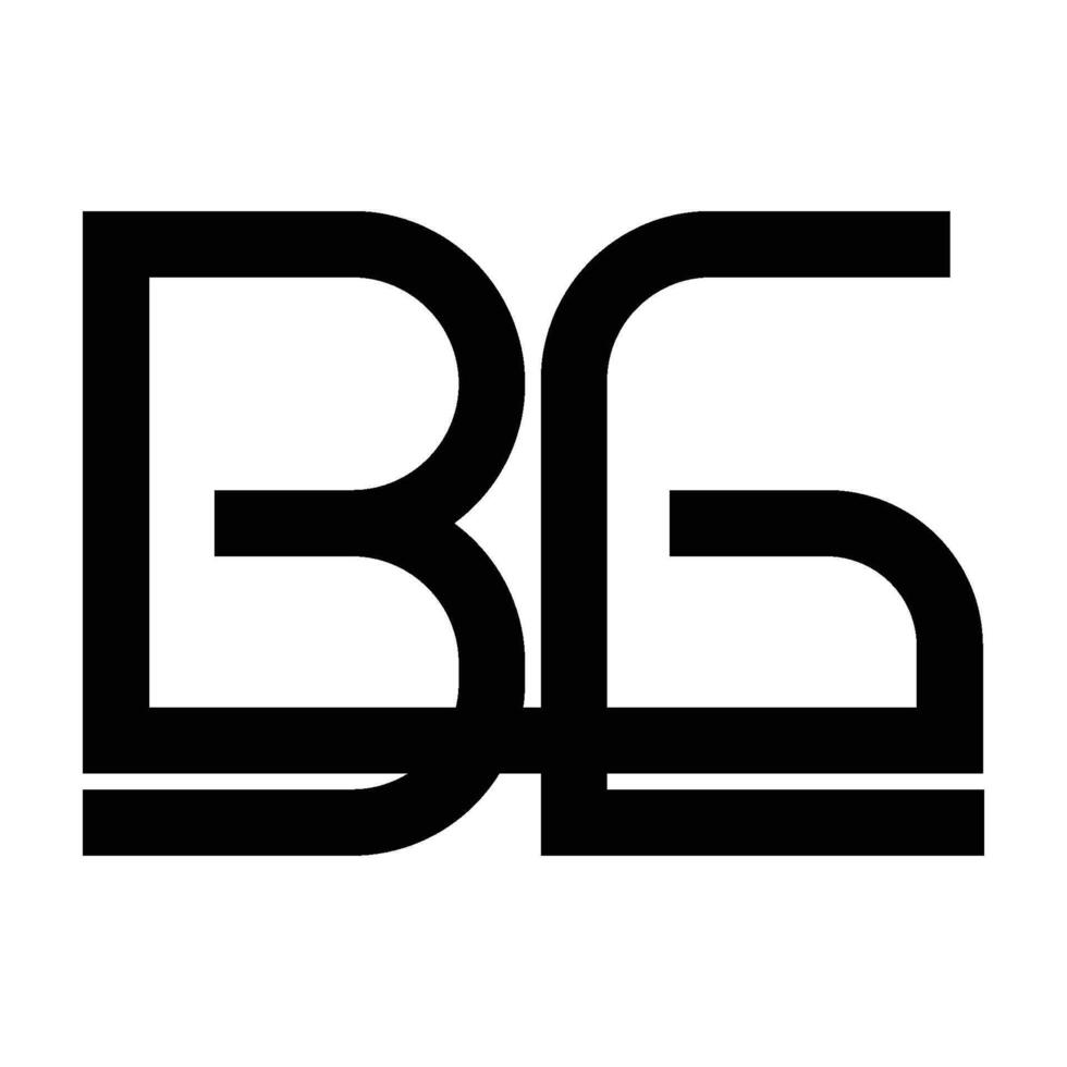 letter BG logo vector