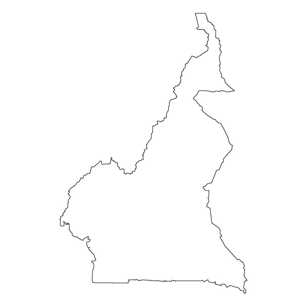 Cameroon map icon vector