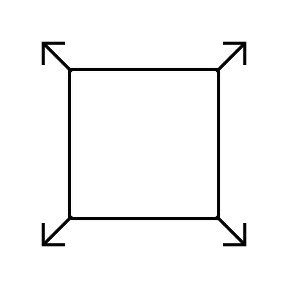 maximize icon sign vector
