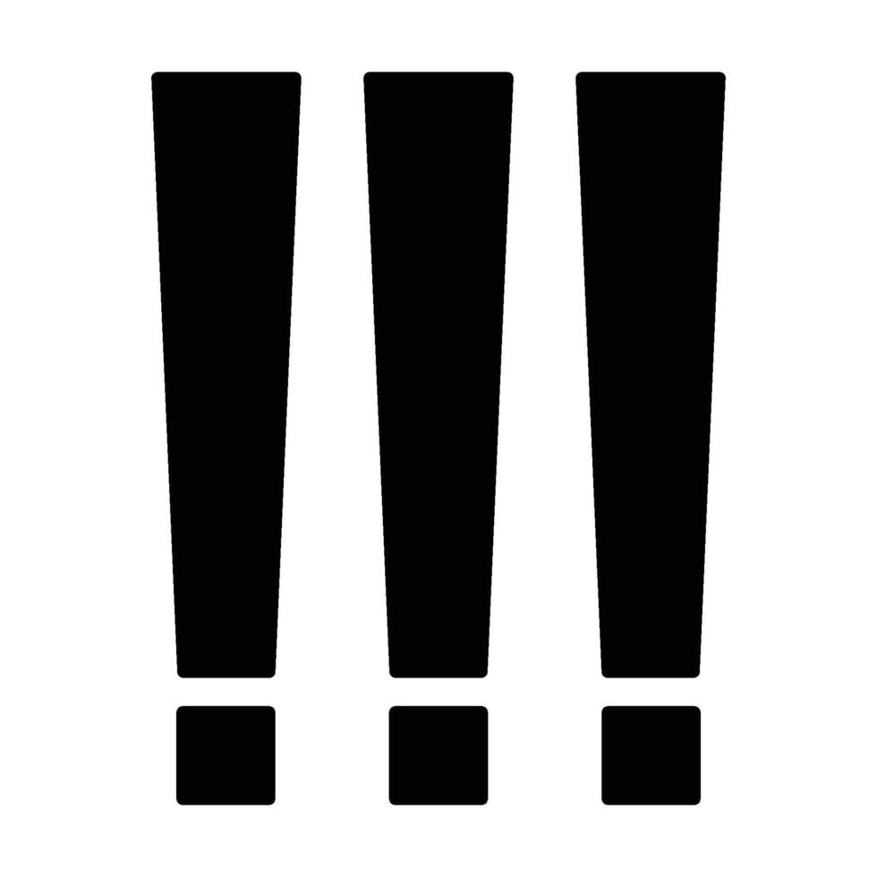exclamation mark icon vector