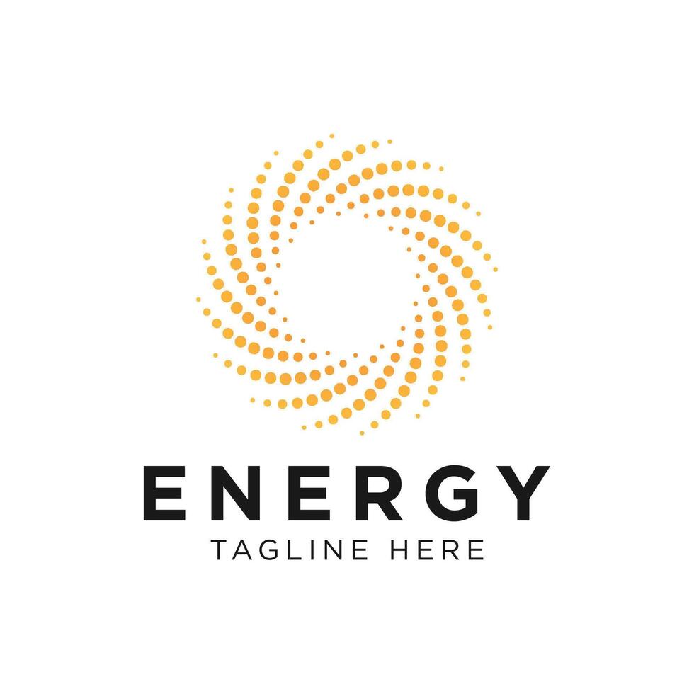 Energy design element idea with modern style concept vector