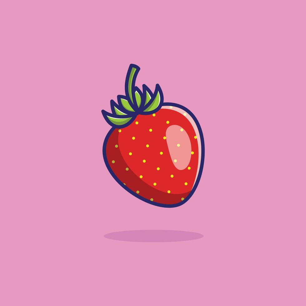 Fresh Fruit Clipart Graphic Stock Lemon Orange Strawberry vector