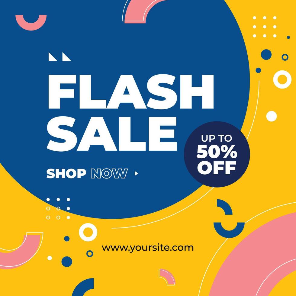 Flash Sale Banner Template vector