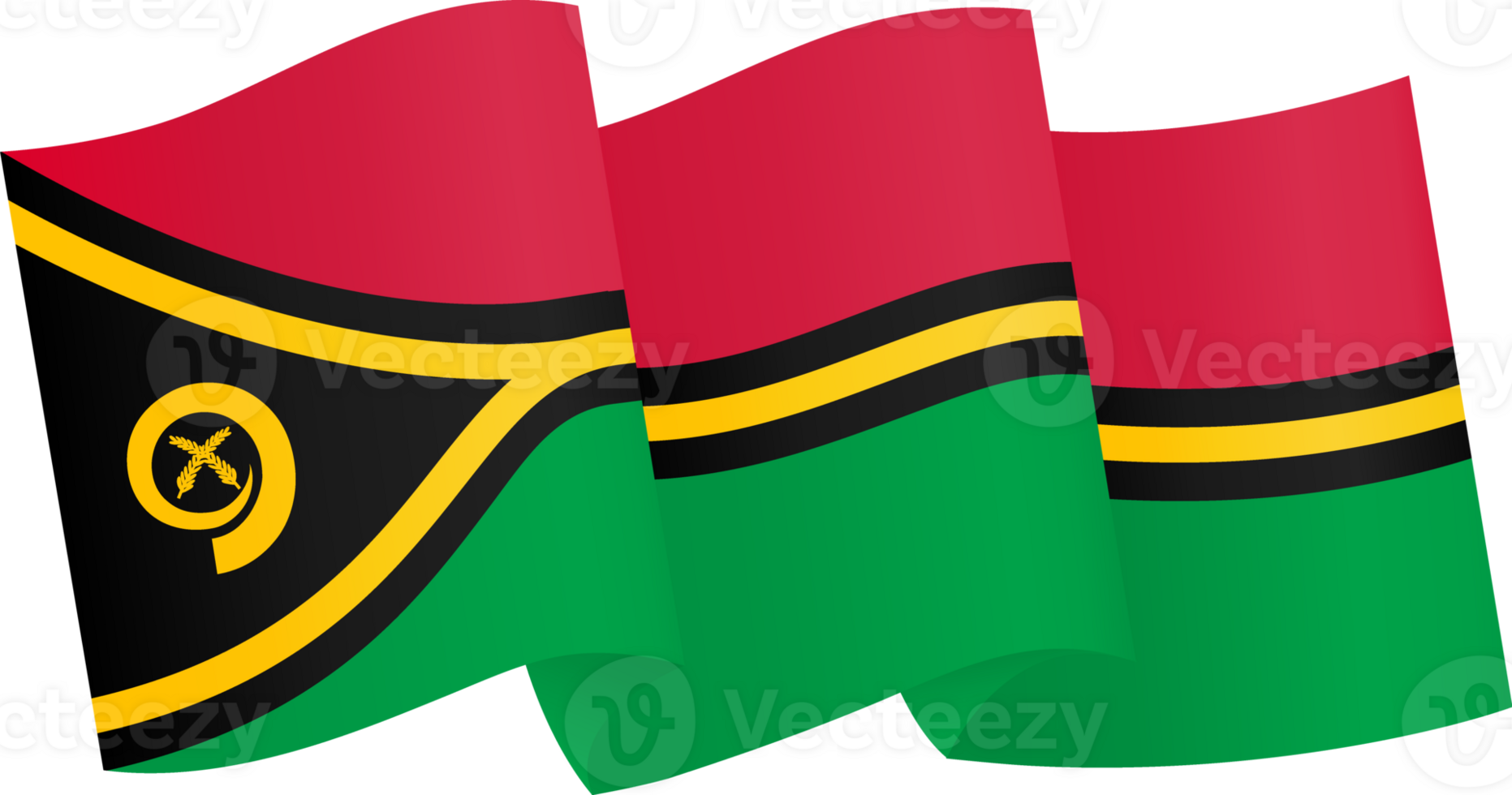 Vanuatu flag wave png