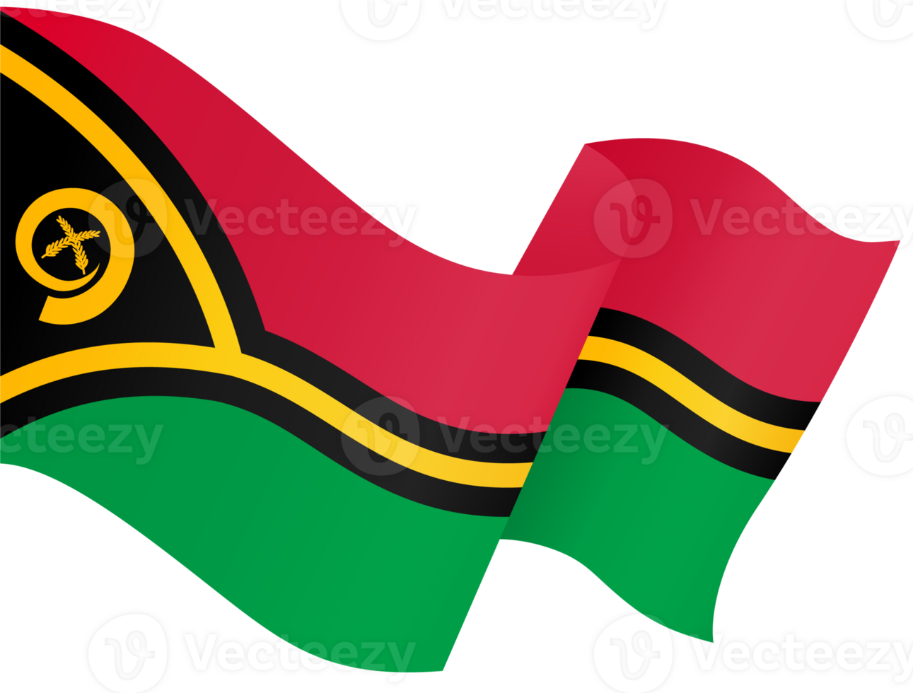 Vanuatu flag wave png