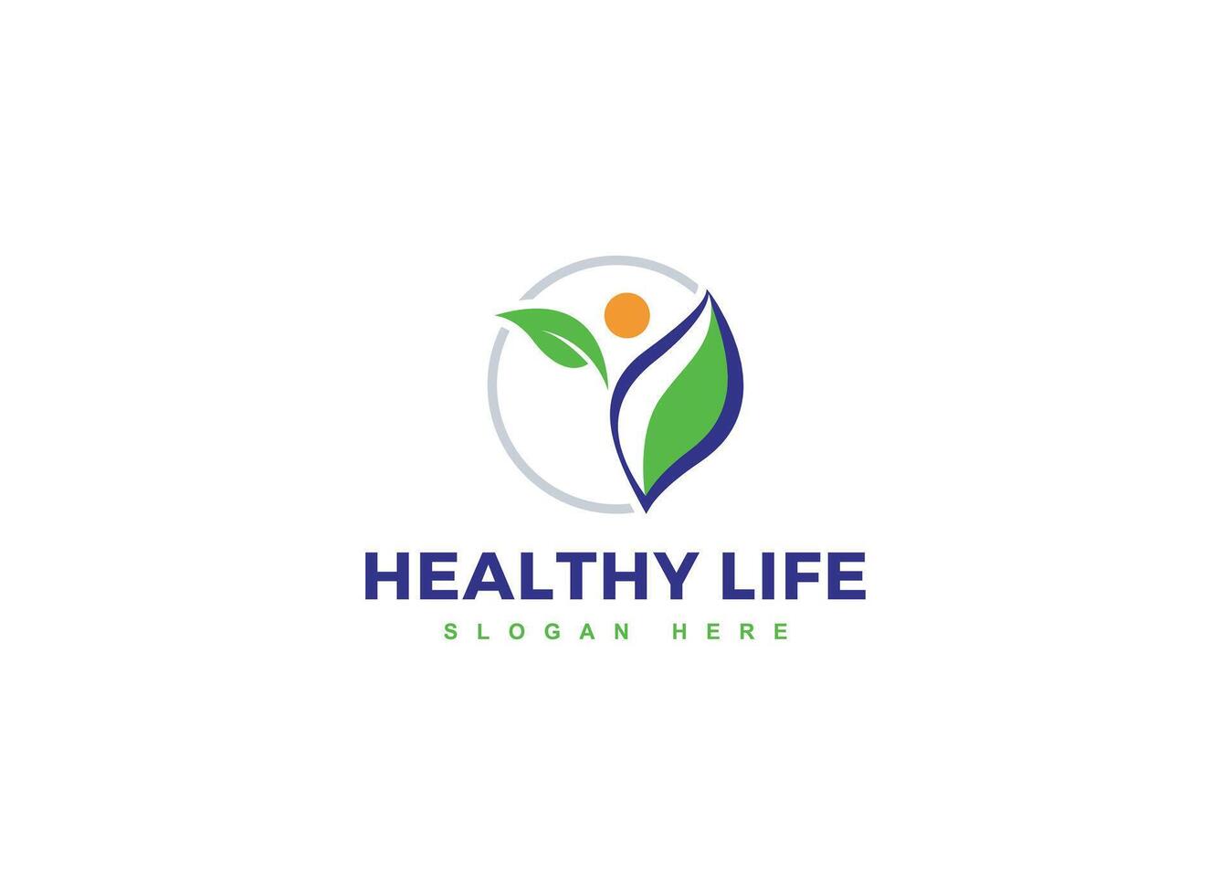Healthy Life Coaching Logo Template vector