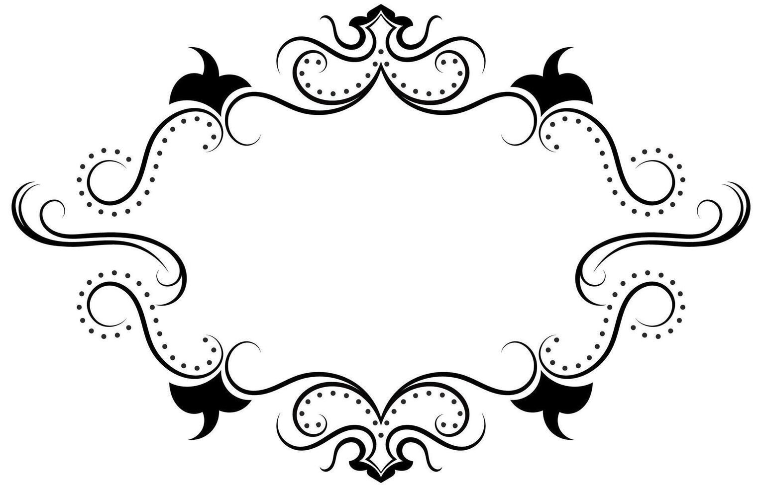 vintage frame design abstract outline Graphic elements vector