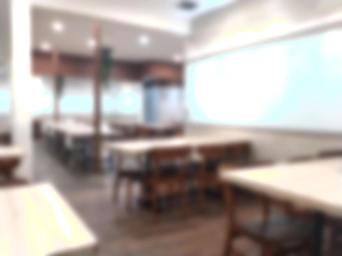 out focus abstract background office room. Empty space no people. Blurred. photo