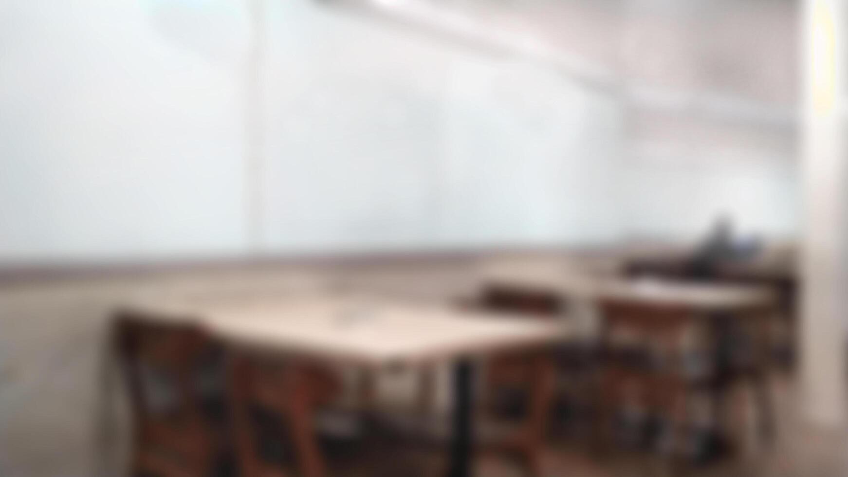 out focus abstract background office room. Empty space no people. Blurred. photo