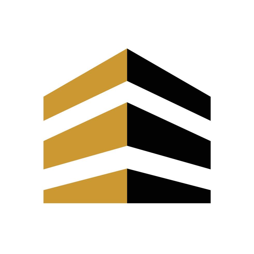 Building apartment construction architecture simple minimalist vector