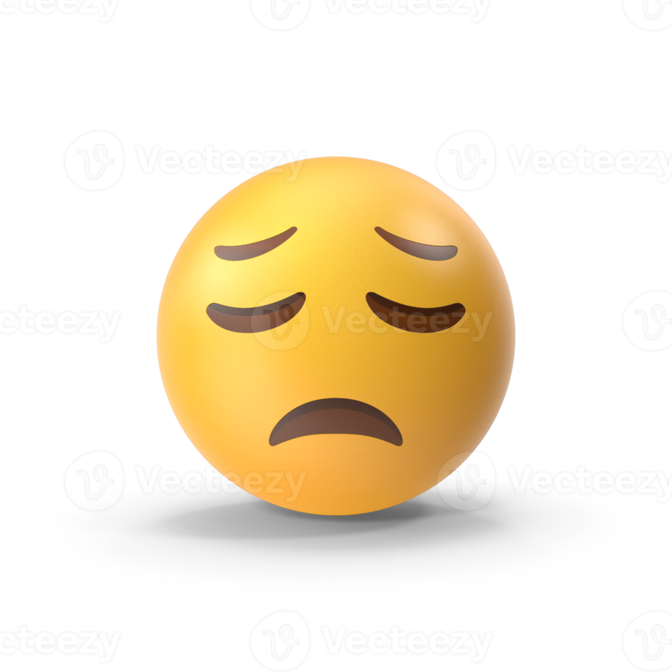 Disappointed face expression emoticon png