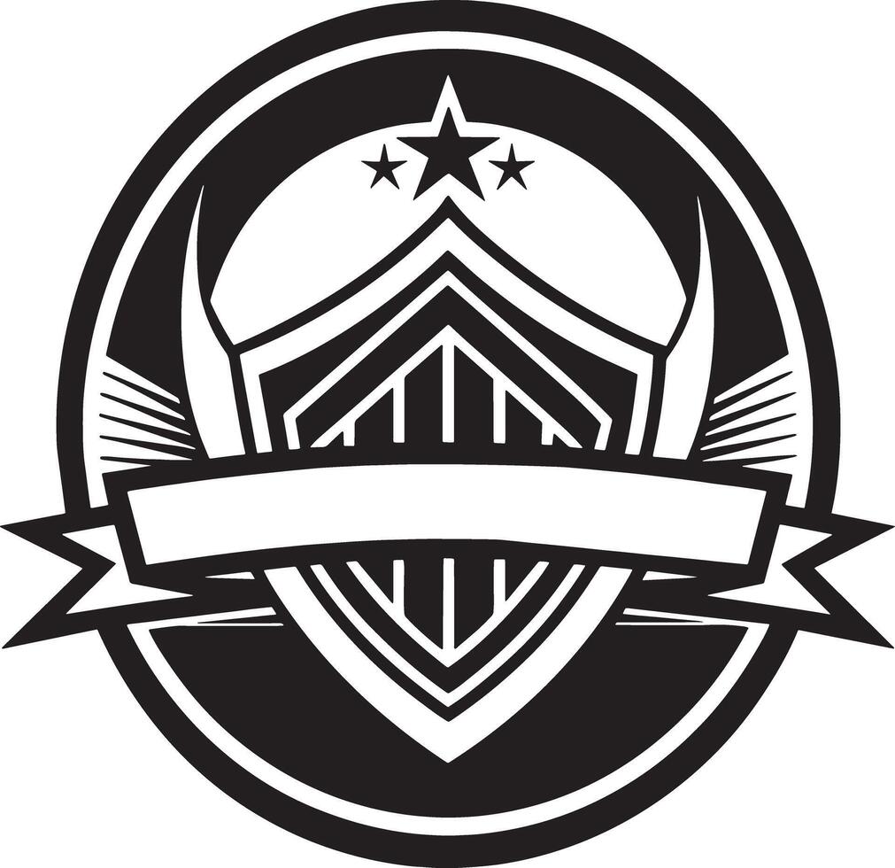 minimal and abstract logo illustration black and white vector