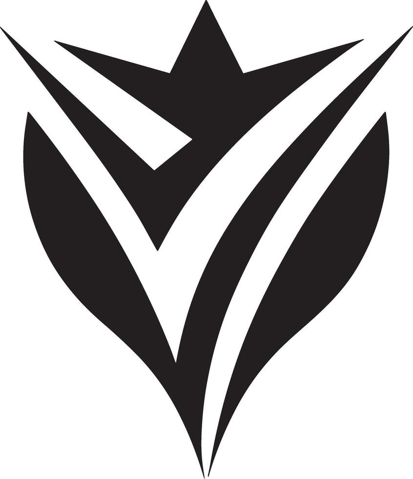 minimal and abstract logo illustration black and white vector