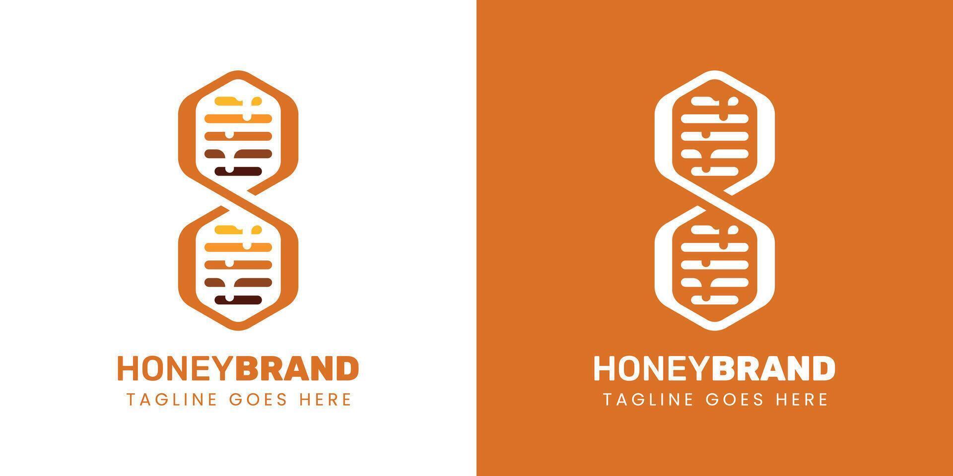 Honey Infinity Logo, Ideal for Organic Honey Brand vector