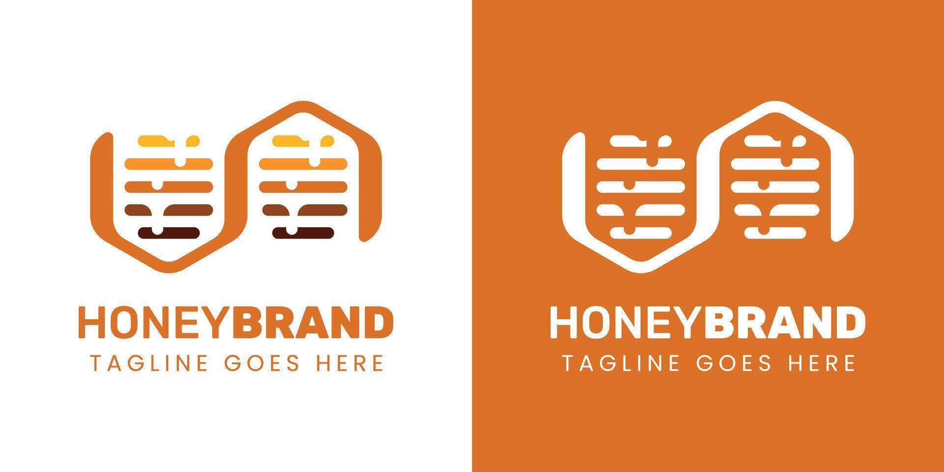 Letter N Honey Logo, Perfect for Beekeeping and Honey Producers vector