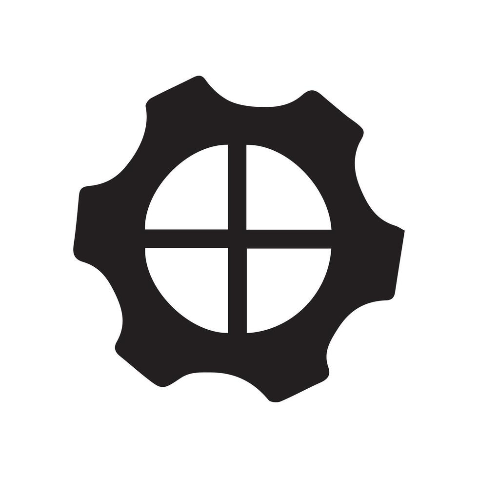 Silhouette of Business Element Logo Icon Isolated in White vector