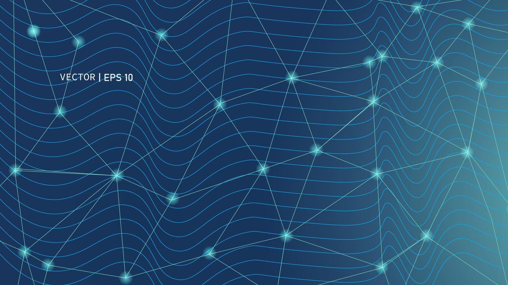 Futuristic virtual technology background with dark blue light background. Connection, science, digital technology, big data, modern technology, and artificial intelligence concepts vector