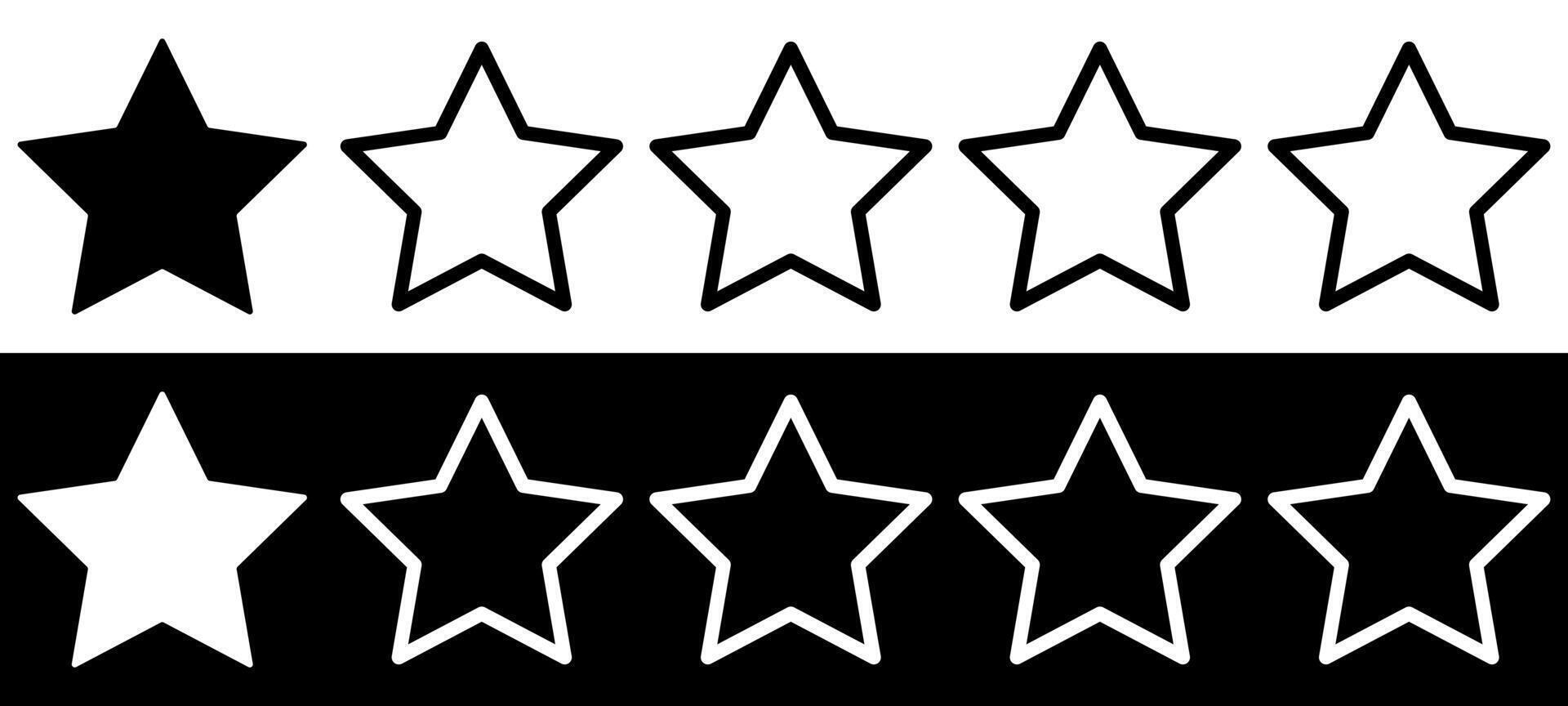 Star rating icon product quality review for web, ui, mobile apps. One Star Mark icon sign is a product quality review symbol. vector