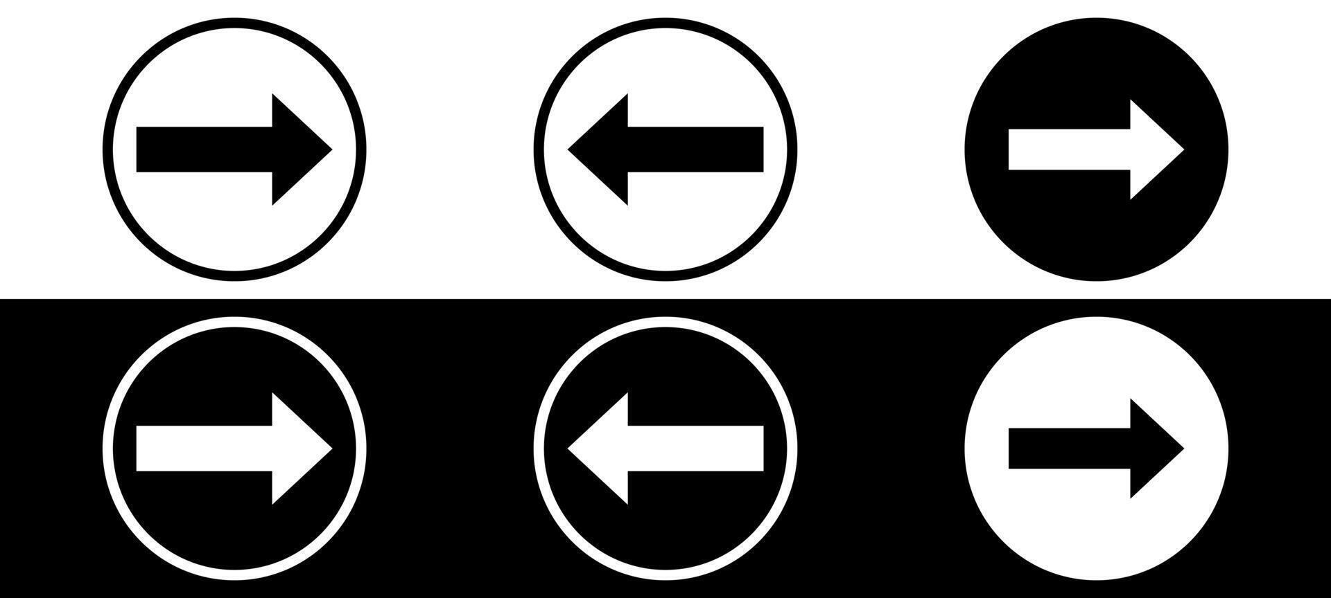 One Way Only direction sign symbol. Direction Arrow symbol. vector