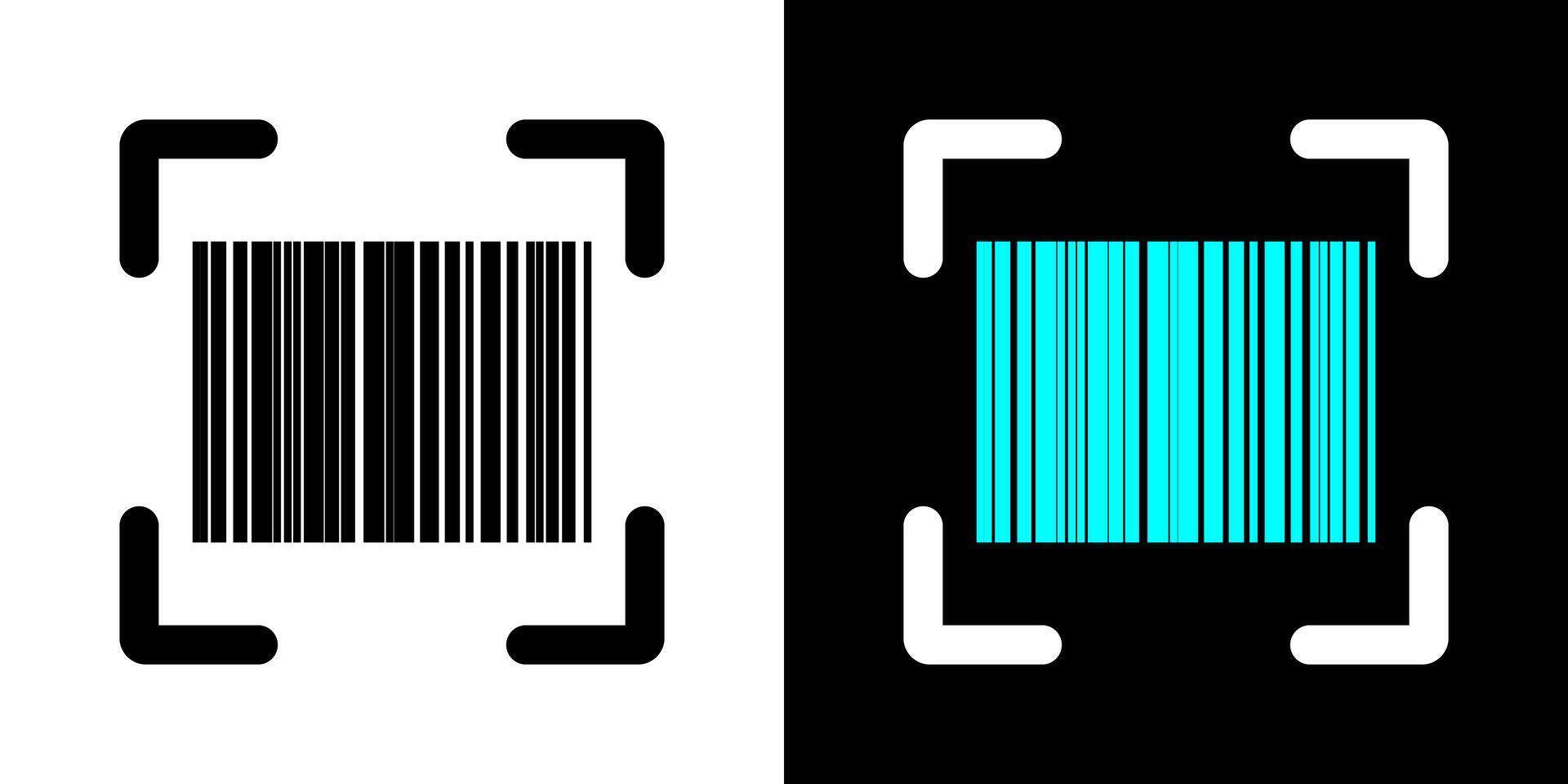 Fake Barcode scan icon collection for web, ui, mobile apps. Barcode scanning sign symbol. vector