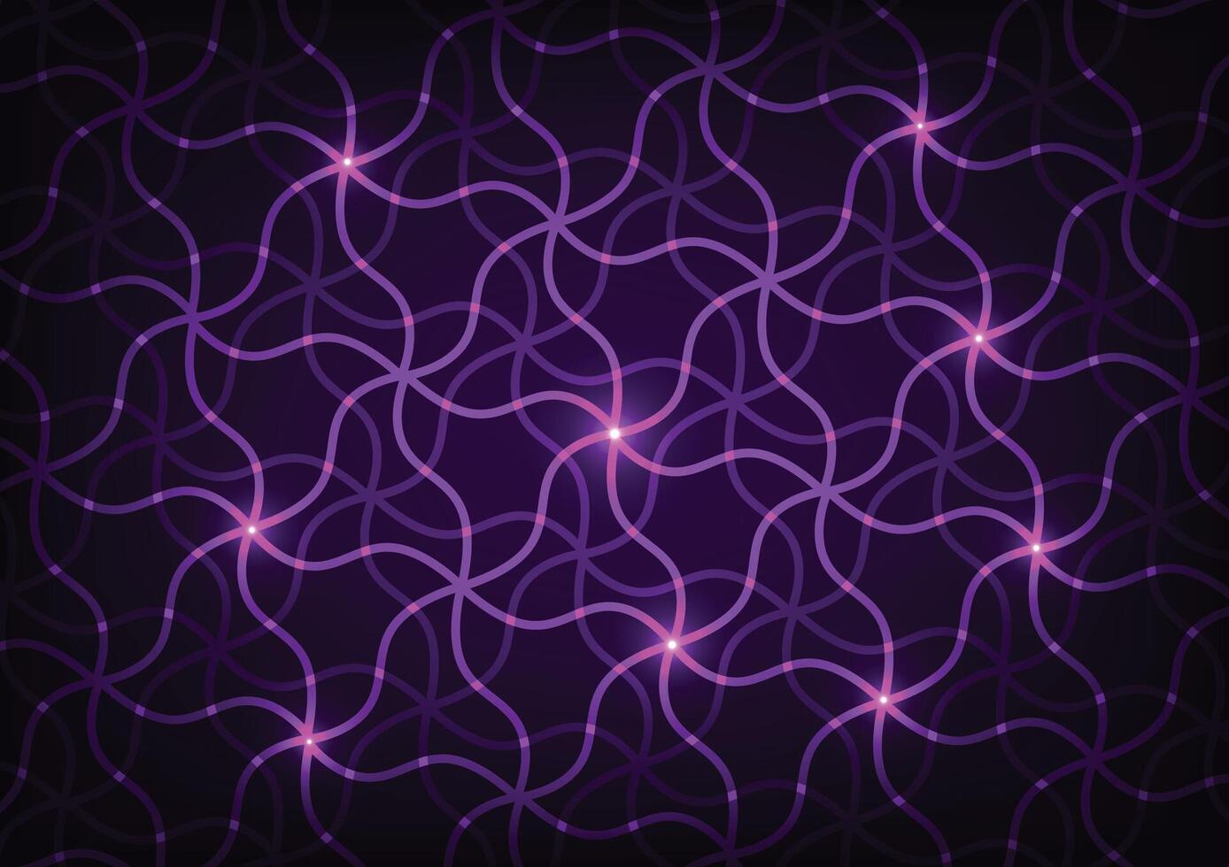 Technology purple electric violet wave curve background vector