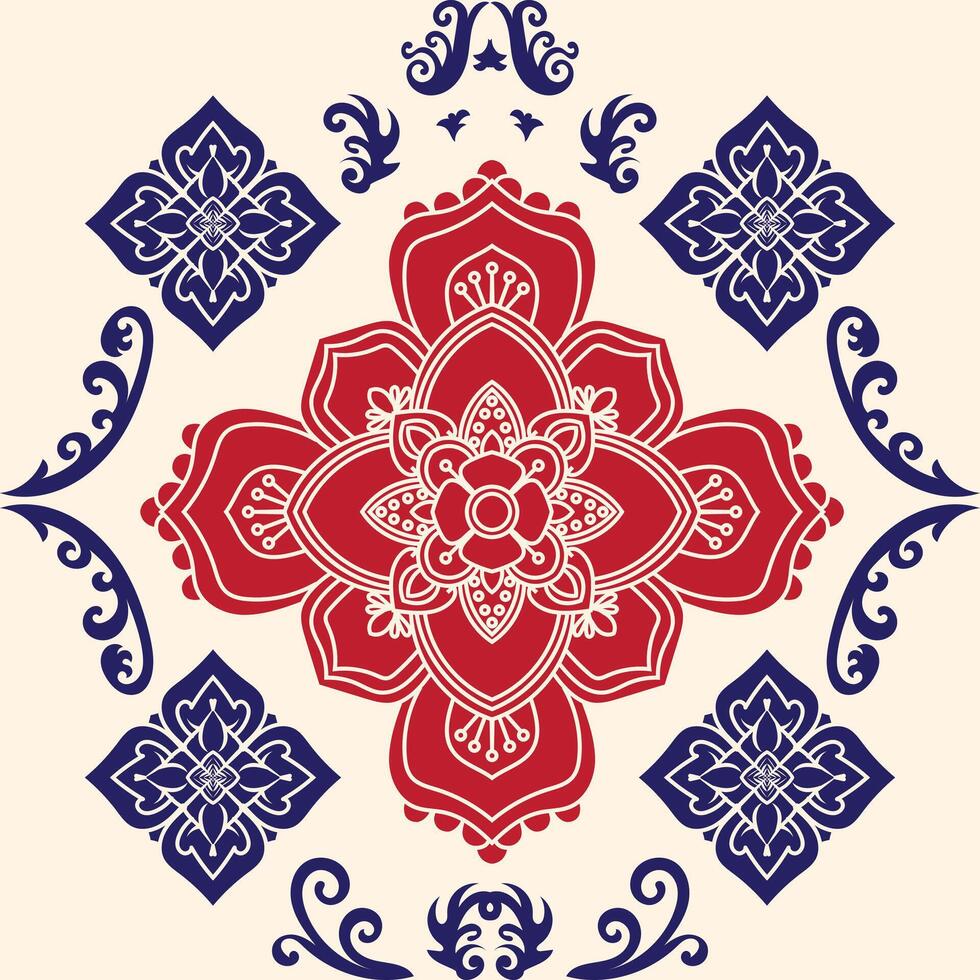 Lai Thai or Thai Painting background. Thai traditional design for pattern banner and ads. vector