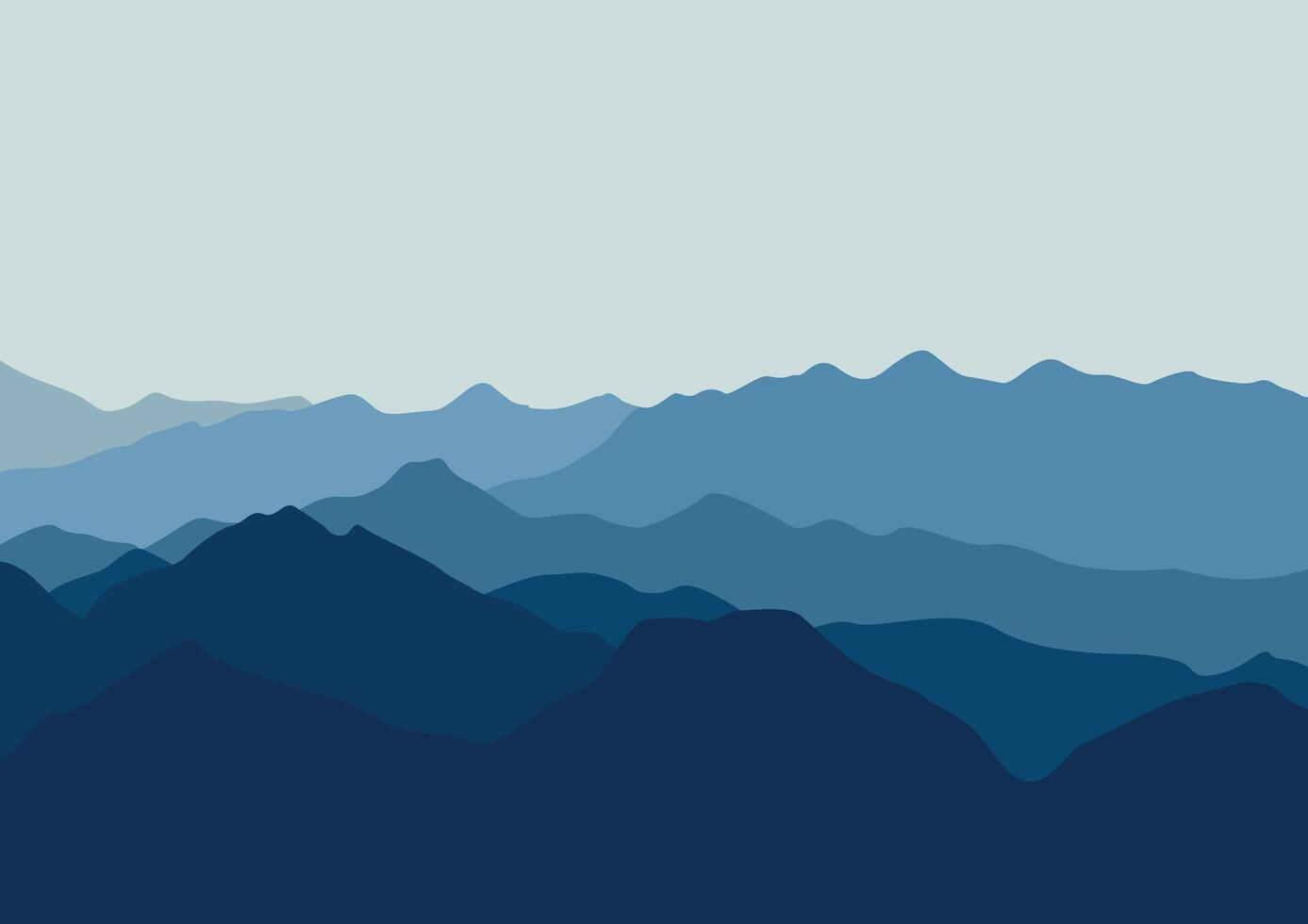 mountains natural landscape. Illustration in flat style for background. vector