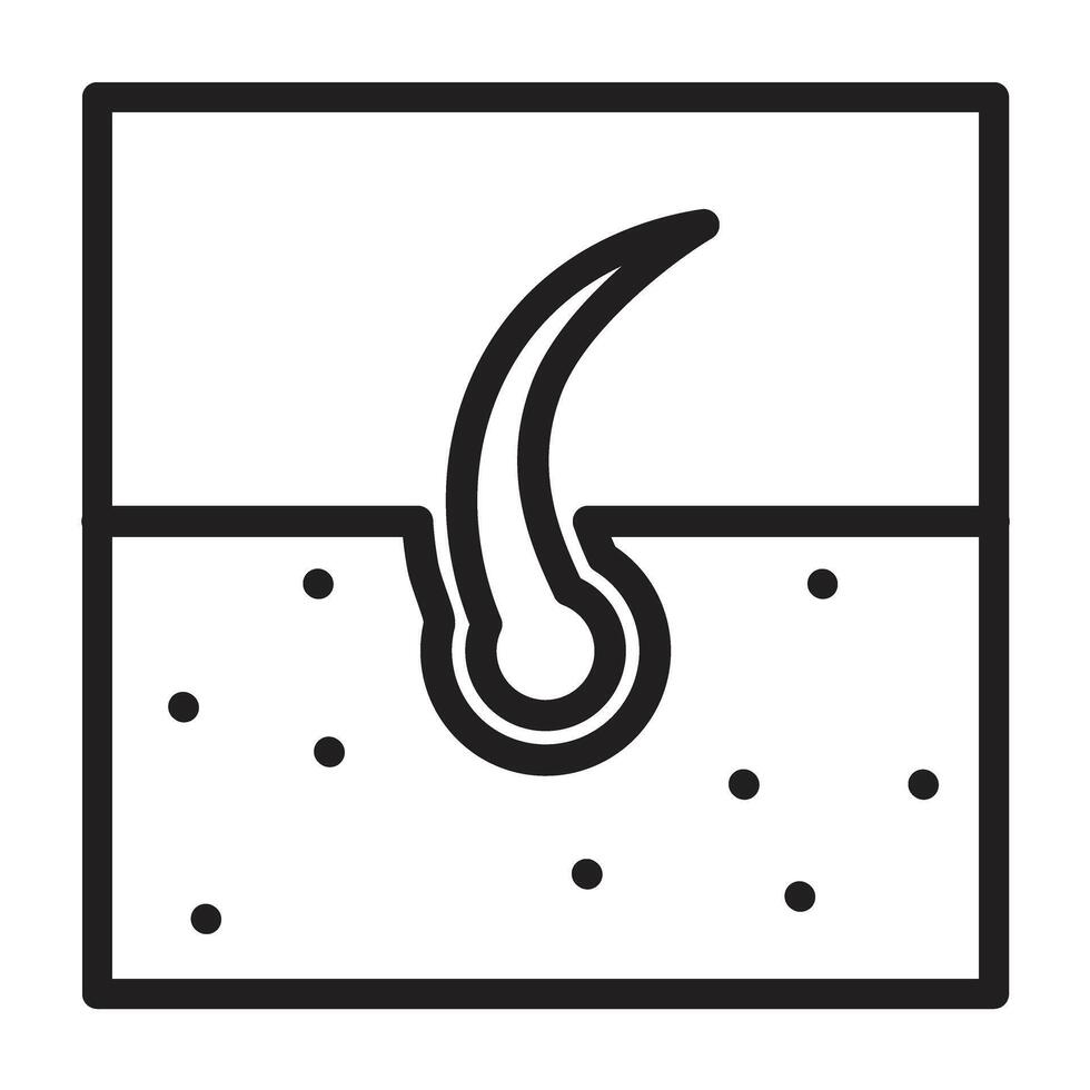 Hair Care Tips Line Icon Design vector