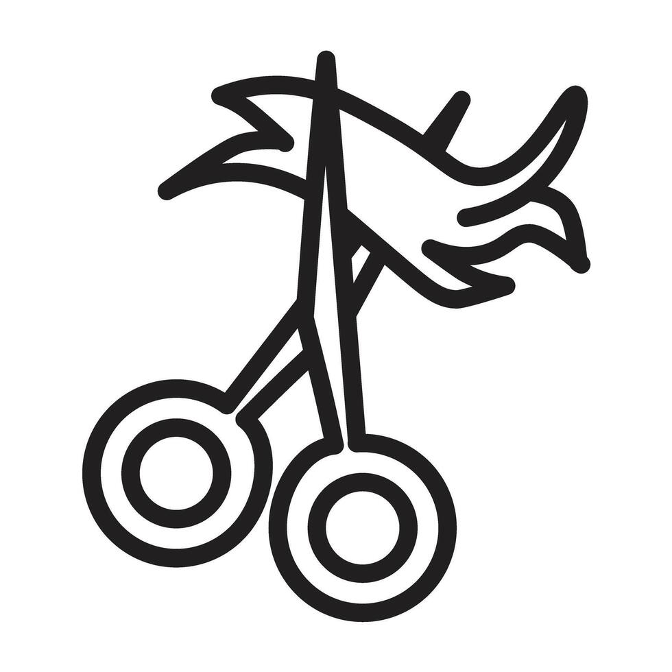 Haircut Trends Line Icon Design vector