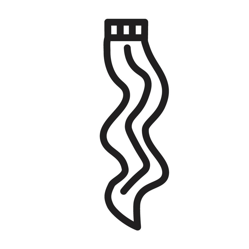 Hair Extensions Line Icon Design vector