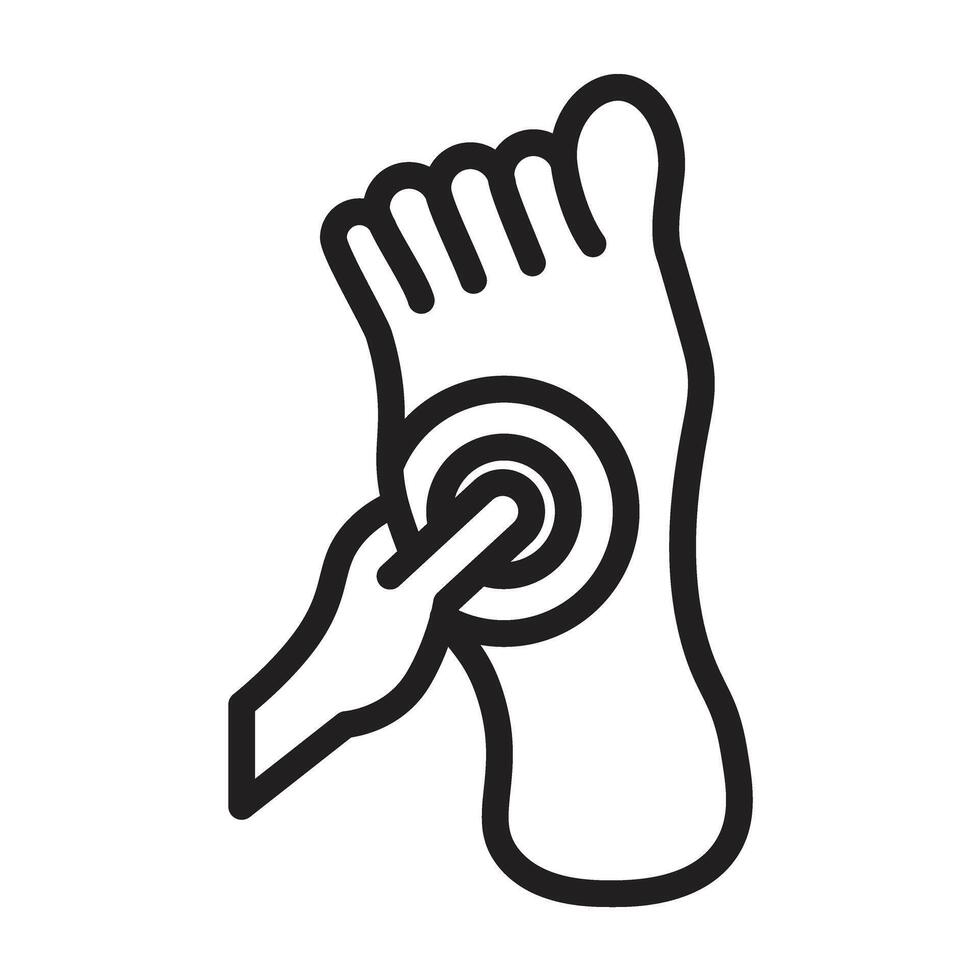 Massage Line Icon Design vector
