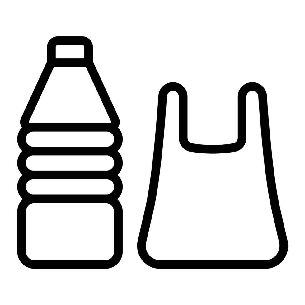 Plastic Line Design Icon vector