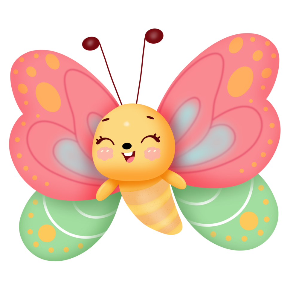 Cartoon butterfly clipart png