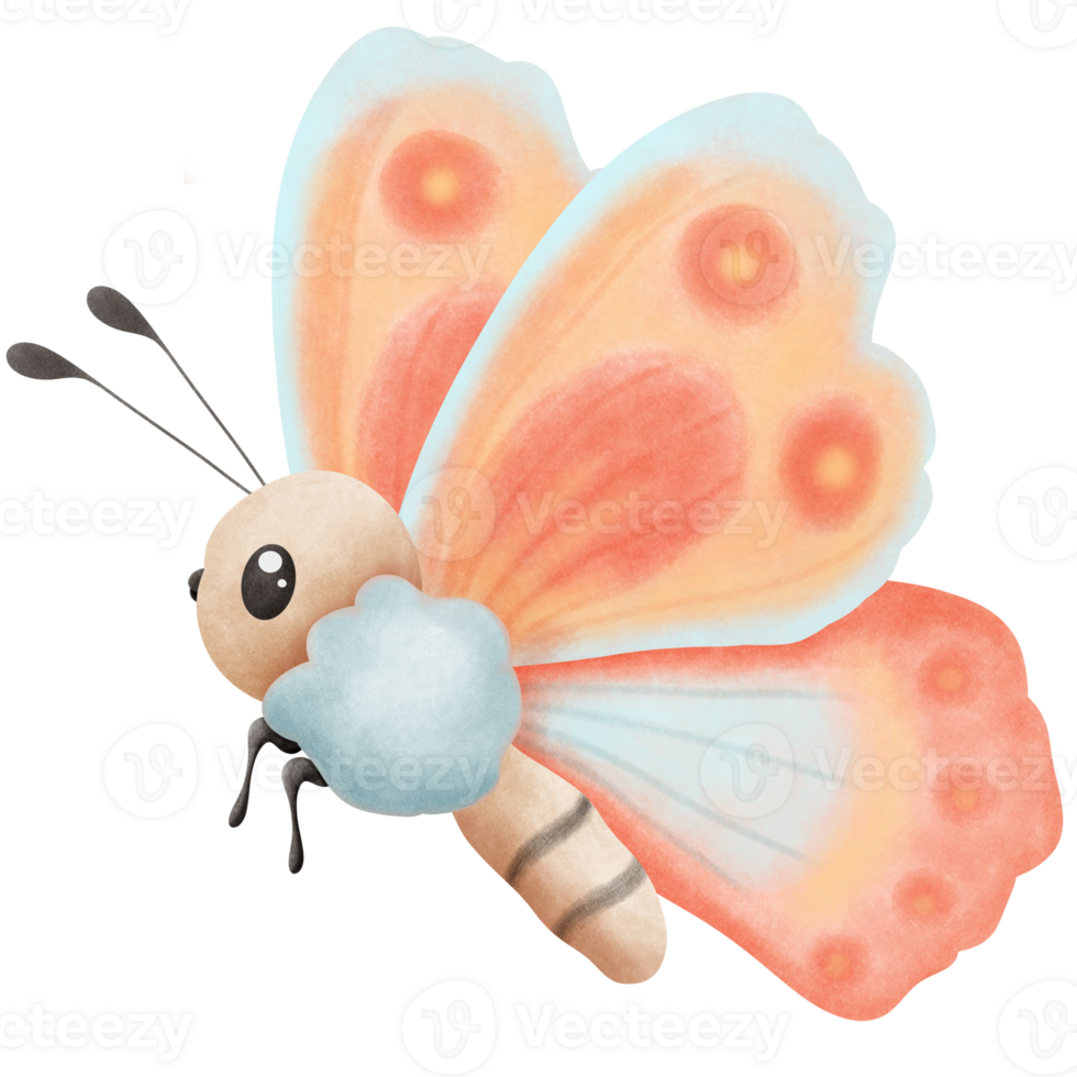 Cartoon butterfly clipart png