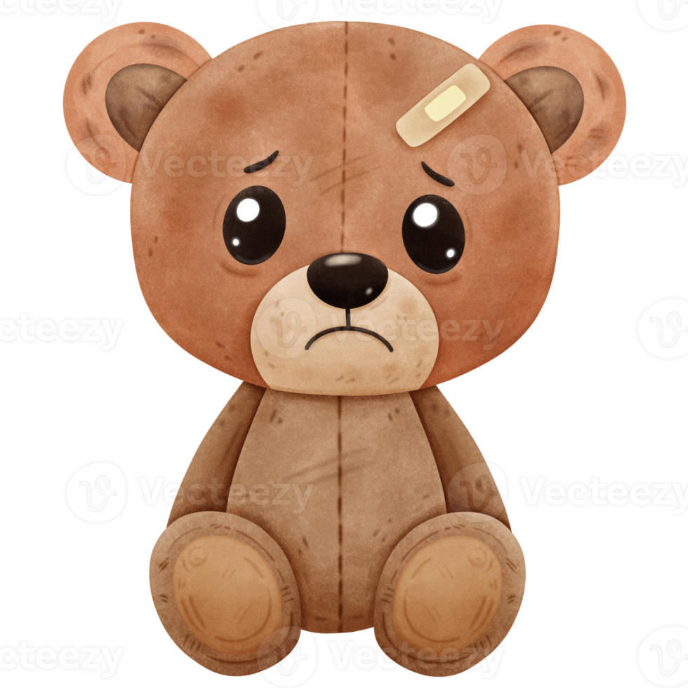 Old teddy bear png