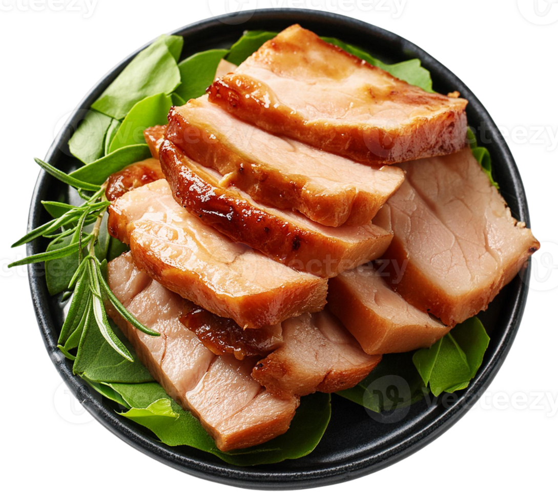 grilled pork chops with vegetables png