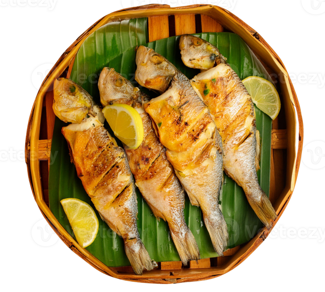 grilled fish with vegetables png
