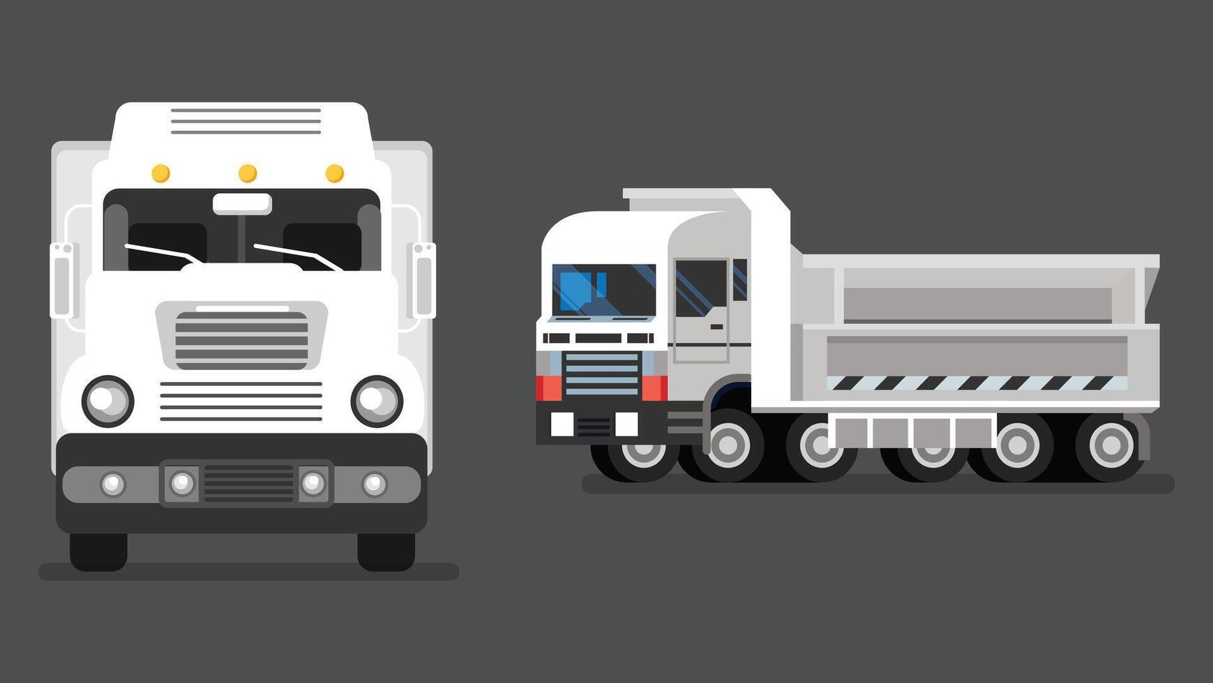 Transportation vehicles isolated elements illustration vector
