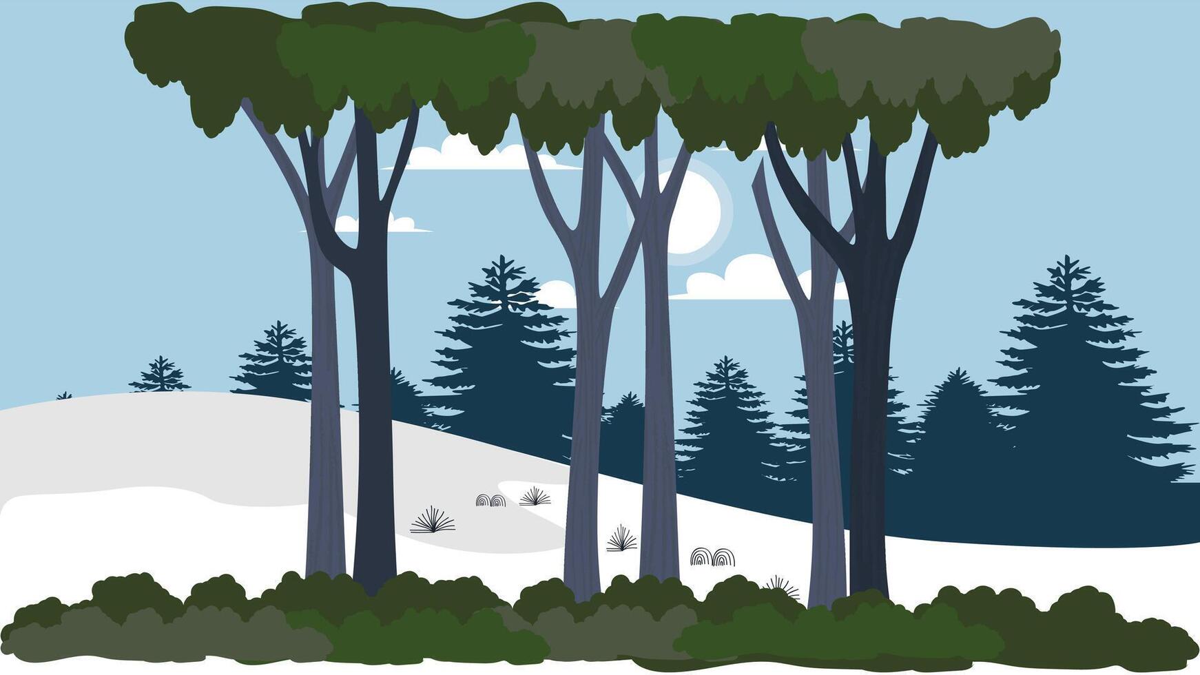 Seasonal abstract background with seasons elements for presentation illustration vector