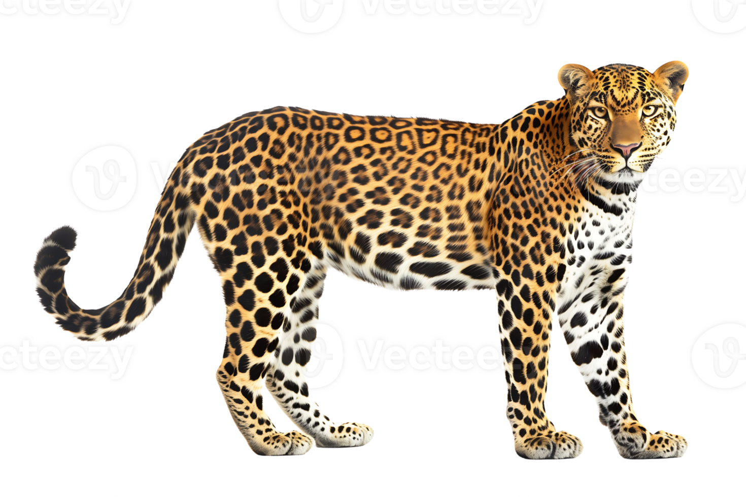 leopard on transparent background png