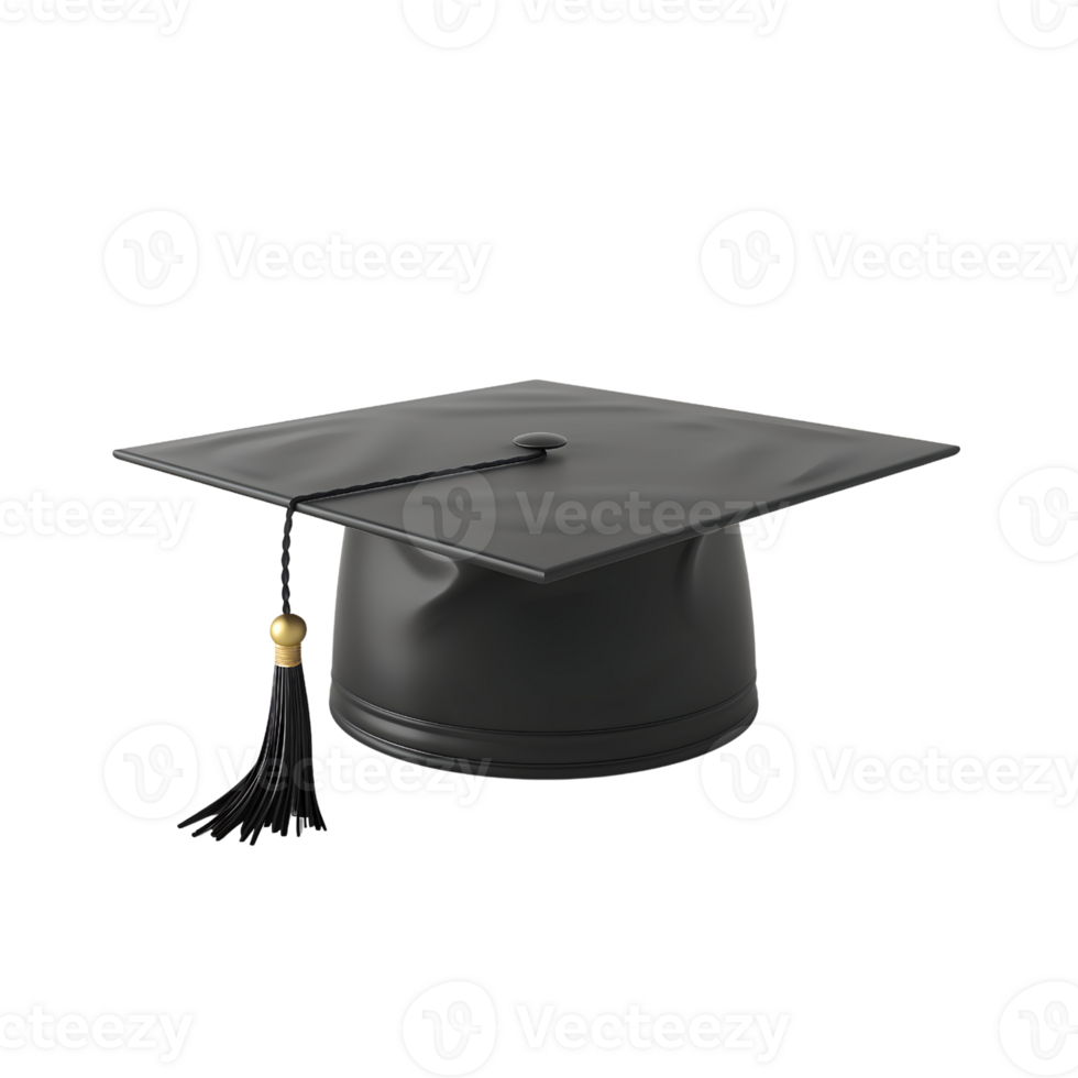 graduation cap isolated on transparent background png