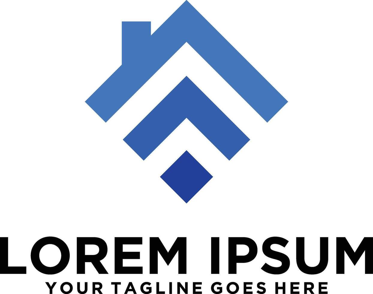 House Wireless IOT logo idea vector