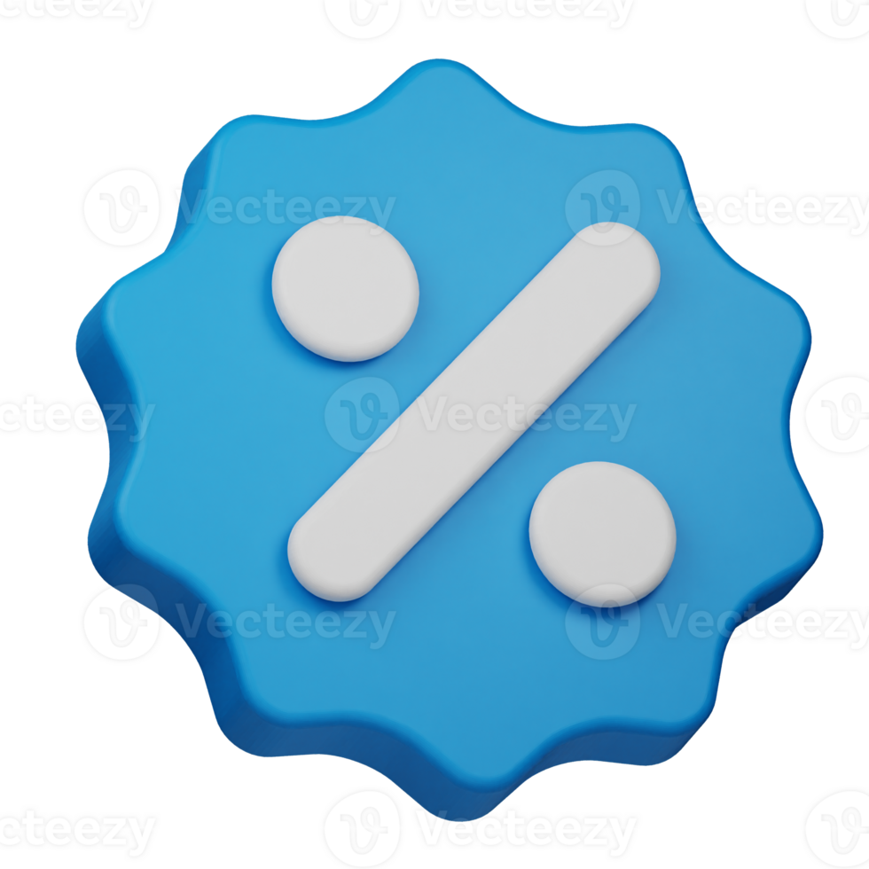 Discount Badge 3D Icon png