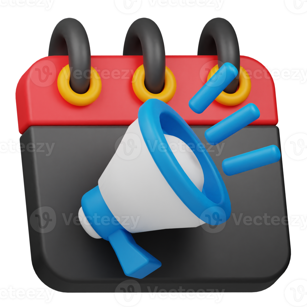 Marketing Schedule 3D Icon png