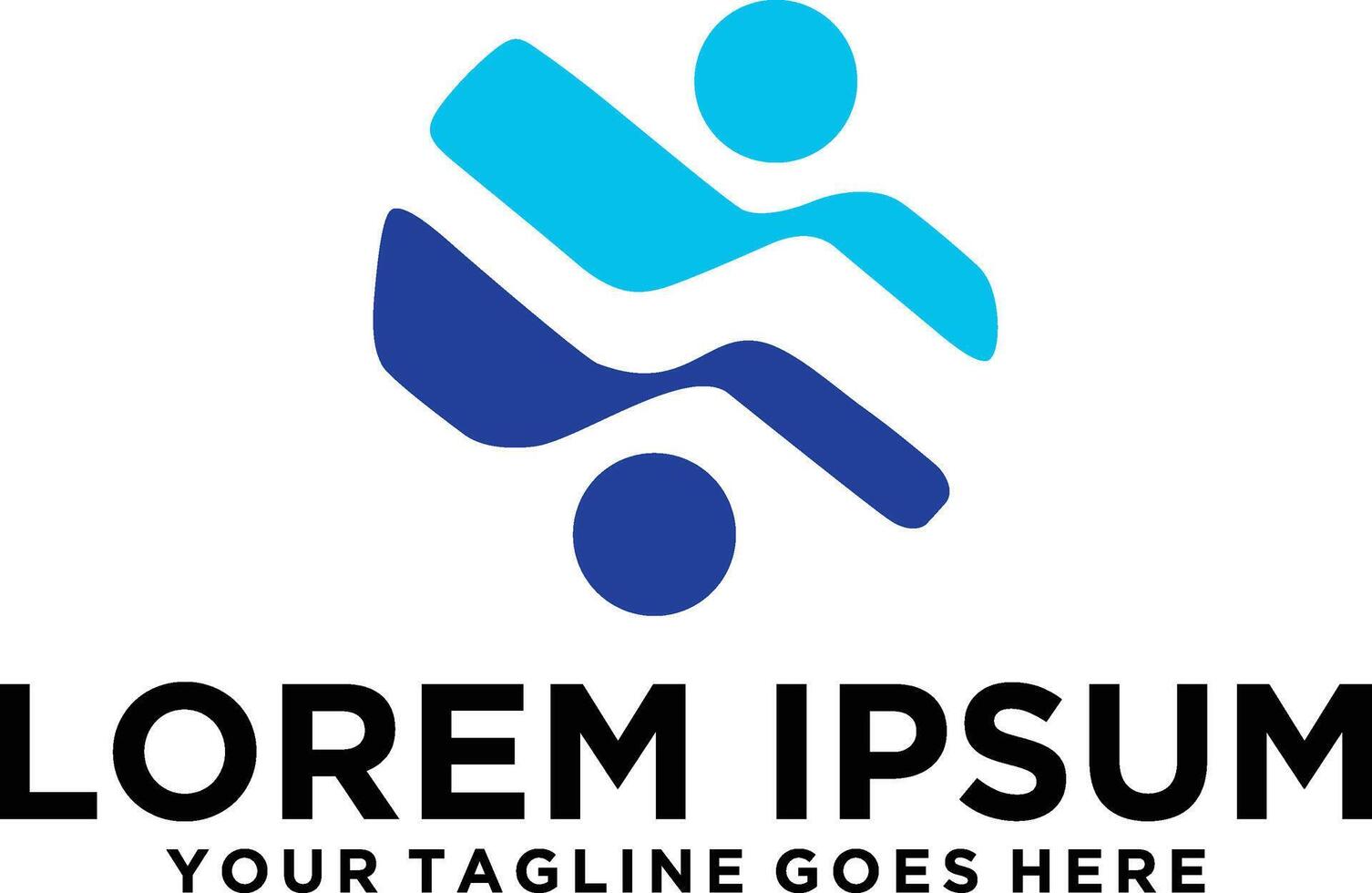 Swimming Club pool logo idea vector